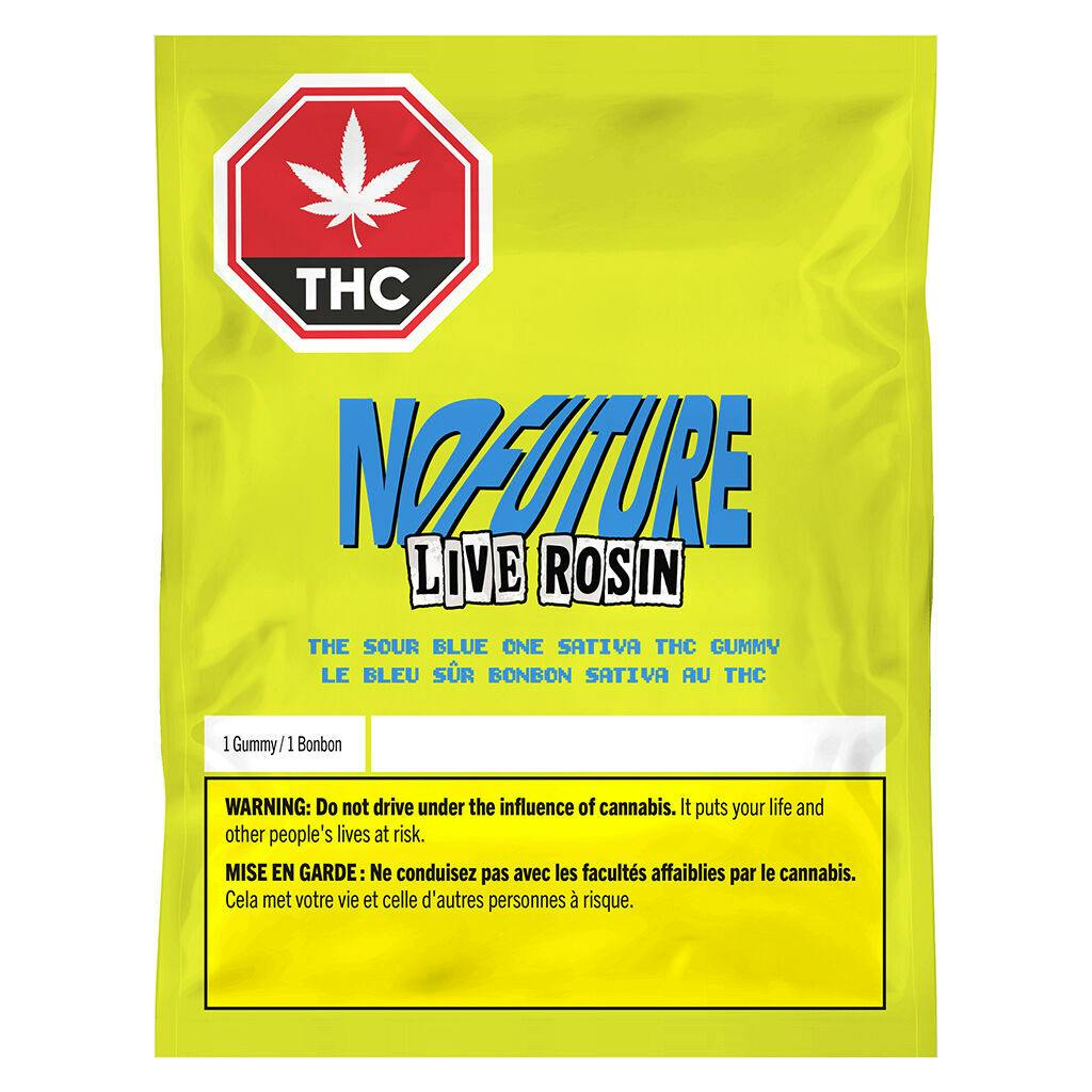 No Future - The Sour Blue One - Live Rosin Sativa THC Gummy